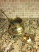 Vintage Antique Brass Fire Starter Smudge Pot With Soapstone Wand Hearth Ware photo 1