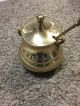 Vintage Antique Brass Fire Starter Smudge Pot With Soapstone Wand Hearth Ware photo 3