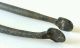 Antique Hand Forged Wrought Iron Fireplace Hearth Tongs 17.  5 Inch Hearth Ware photo 6