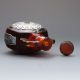 Chinese Beeswax Inlaid With Silver Flowers Snuff Bottle W Qianlong Mark Snuff Bottles photo 5