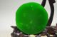 Exquisite Chinese Natural Green Jade Hand Carved Bat & Coin Pendant Fw11 Necklaces & Pendants photo 3