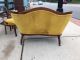 3 Piece Gold Velvet Victorian Settee & 2 Side Chairs 1800-1899 photo 5