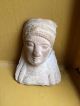 Ancient Greek Selinunte Sicily Terracotta Urn Vase Fragment With Relief Face South Italian photo 2