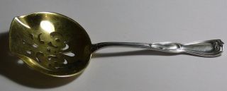 Gorham Sterling Silver Gold Platetomato Server Spoon 1909 photo