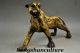Old Decorated Handwork Copper Carving A Fierce Le0pard Roaring Elegant Statue Other Antique Chinese Statues photo 1