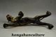 Old Decorated Handwork Copper Carving A Fierce Le0pard Roaring Elegant Statue Other Antique Chinese Statues photo 5