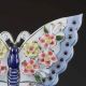 Chinese The Color Porcelain Handwork Carved Butterfly Statues G367 Other Antique Chinese Statues photo 2