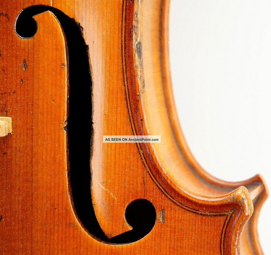 19th Century Antique French Violin - Claude Chevrier C.  1840 String photo