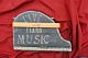 Old Antique Trade Sign Grand Piano Music Tavern Bar Saloon Folk Art Sig Other Antique Instruments photo 3