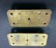 Pair Vintage Antique Brass Blanket Box Handles Chest Drawers Trunk Industrial. Door Knobs & Handles photo 2