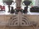 The Best Pair Old Architectural Corbels Or Brackets Very Ornate Chippy White Corbels photo 1