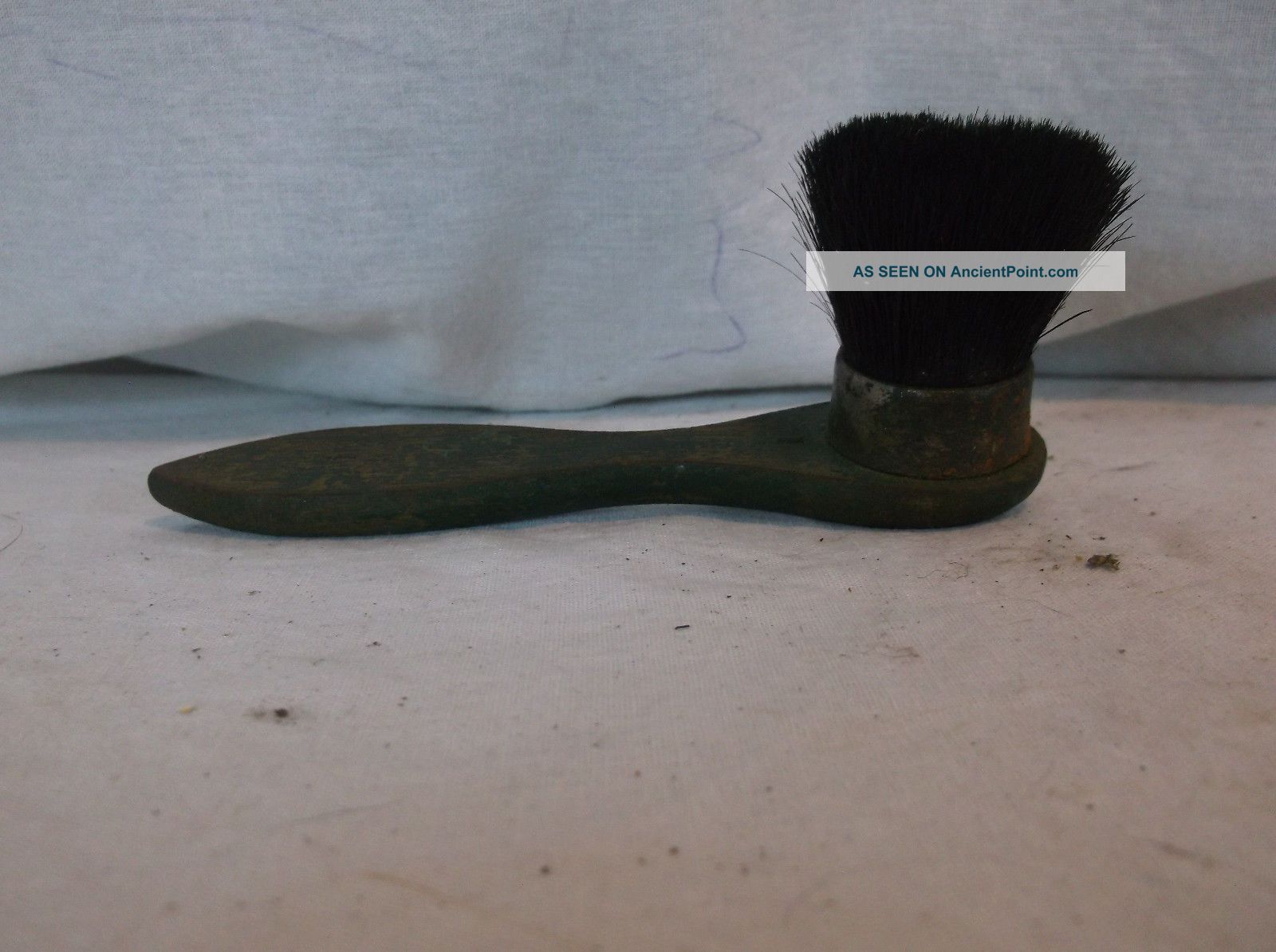 Primitive Shoe Shine Wood Handle Whisk Brush Stencil Paint Dauber Antique Primitives photo