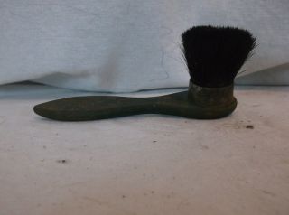 Primitive Shoe Shine Wood Handle Whisk Brush Stencil Paint Dauber Antique photo