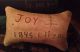Grubby Christmas Joy Primitive Pillow Ornament/tuck/pin Keep - 