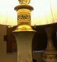 Paul Hanson Lamp Hollywood Regency Signed Hand Painted Raised Relief Usa Lamps photo 2