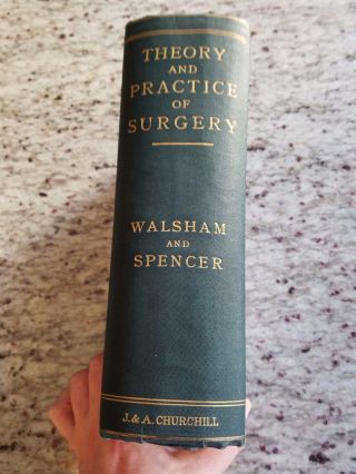 Theory And Practice Of Surgery.  1903.  Rare Depictions Of Antique Instruments. photo