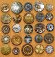 Antique Victorian Metal Picture Buttons Paris Backs Buttons photo 4