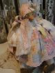Primitive Snowman Doll Antique Quilt,  Old Photo,  Old Lace,  Folk Art Snowman Doll Primitives photo 9