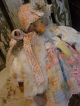 Primitive Snowman Doll Antique Quilt,  Old Photo,  Old Lace,  Folk Art Snowman Doll Primitives photo 2