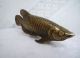Chinese Folk Culture Handmade Brass Bronze Statue Fish Sculpture Other Antique Chinese Statues photo 1