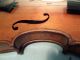 Old Antique 4/4 Violin One Piece Back,  Bow (stamped X V) No Name Lovely Colour String photo 9