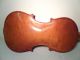 Old Antique 4/4 Violin One Piece Back,  Bow (stamped X V) No Name Lovely Colour String photo 1