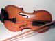 Old Antique 4/4 Violin One Piece Back,  Bow (stamped X V) No Name Lovely Colour String photo 2