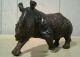 Antique African Hardwood Carved Rhino Other African Antiques photo 1