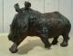 Antique African Hardwood Carved Rhino Other African Antiques photo 3