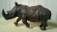 Antique African Hardwood Carved Rhino Other African Antiques photo 6
