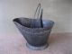Antique Coal Scuttle Hod Bucket Primitive 17 Metal,  Ash Shovel,  Bail Handle,  Cm Hearth Ware photo 1