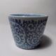 Two Japanese Antique Porcelain Soba Tea Cups Imari Blue & White Scroll Pattern Glasses & Cups photo 2