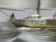 The Sailboat Of Silver960 Of The Most Wonderful Japan.  2masts.  Takehiko ' S Work. Other Antique Sterling Silver photo 4