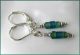 Pi Ancient 2000 Year Old Roman Glass Hill Tribe Silver Leverbacks Sundance Roman photo 1