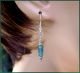 Pi Ancient 2000 Year Old Roman Glass Hill Tribe Silver Leverbacks Sundance Roman photo 2