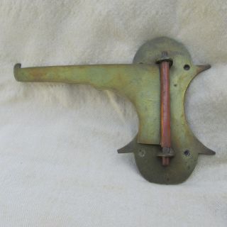 Antique Primitive 19thc Brass & Copper Wall Hook,  Hearth,  Plant Etc. photo