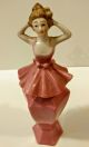 Art Deco Bavaria Ballerina Perfume Bottle/ Rare Antique Pink Porcelain Figure Perfume Bottles photo 1