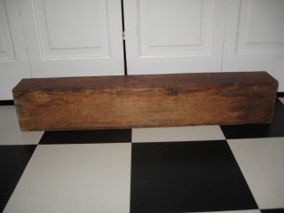 Vtg.  Long Wooden Narrow Box Or Crate 