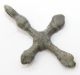 Ancient Viking Bronze Cross Pendant - Kievan Rus 1000 - 1100 Ad Scandinavian photo 1