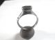 Medieval Knights Crusader Christian Silver Ring With Dolphin Cameo,  Inscribed Roman photo 3