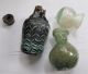 Ancient Roman Glass Scent,  Oil,  Perfume Bottle X 3 Bottles Roman photo 1
