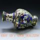 Chinese Handwork Brass Cloisonne Peony Vase Vases photo 8