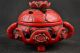 Rare Collectibles Old Decorated Handwork Coral Carving & Frog & Lotus Burner Incense Burners photo 1