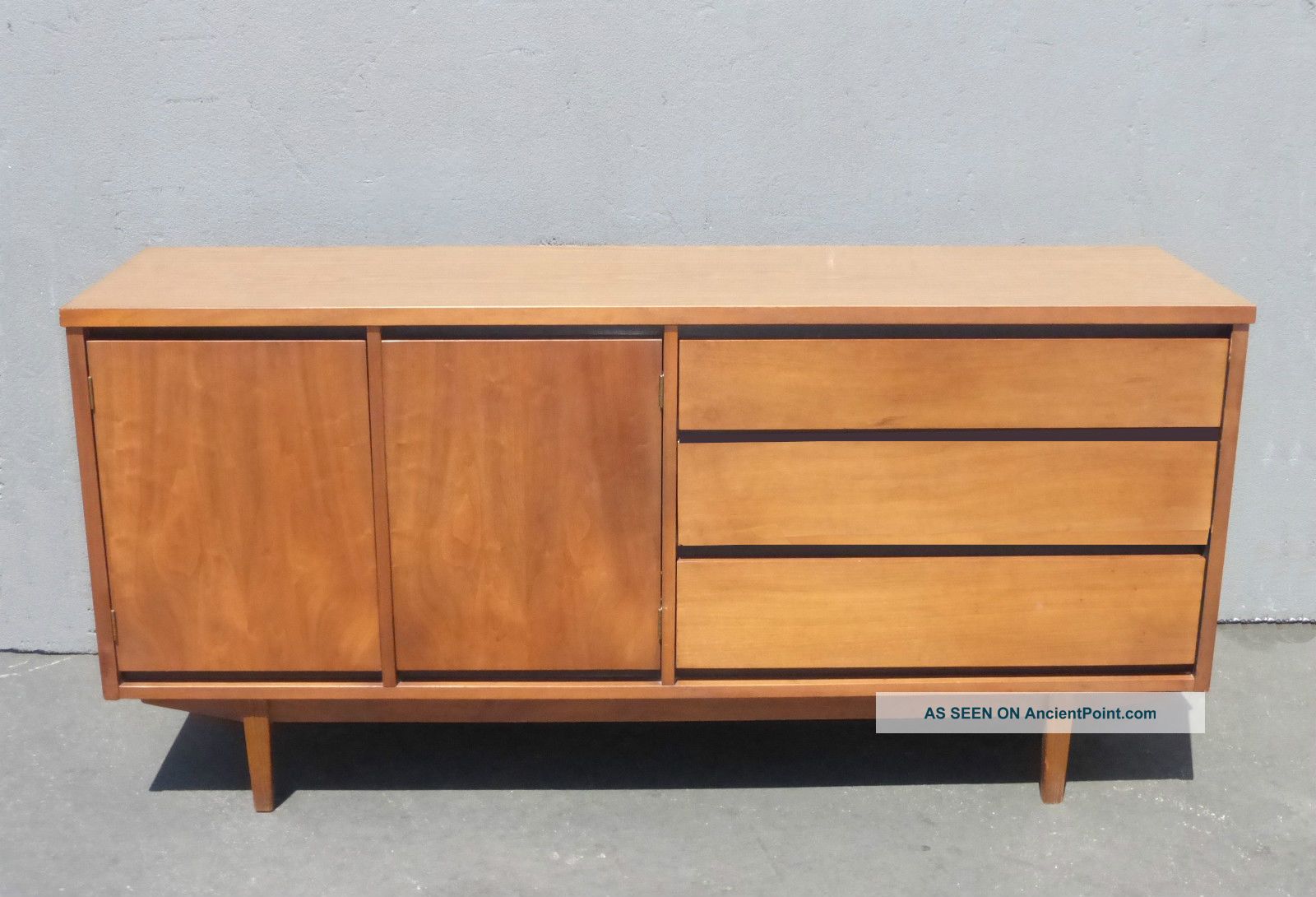 Vintage Danish Mid Century Modern Credenza By Stanley Mfg Co.  Sideboard Buffet Post-1950 photo