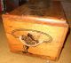 Vintage Cowboy & Indian Western Toy Box Wood / Wooden Chest Trunk W Rope Handles Post-1950 photo 2