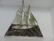 Solid Sterling Silver Yacht Ship Sailboat By Seki Japan Scrap 200 Grams 7 Oz Nr Other Antique Sterling Silver photo 8