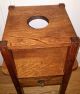 Antique Mission Arts & Crafts Quarter Sawn Oak Smoking Pipe Stand Cabinet 1900-1950 photo 7