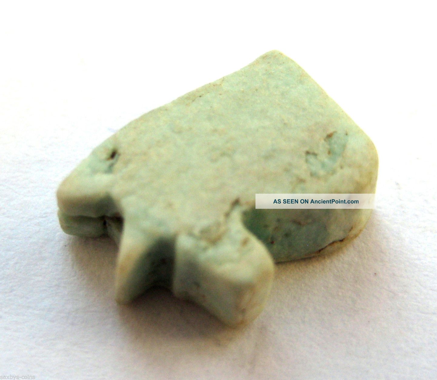 Circa.  500 B.  C Ancient Egypt Sait Period Faiance Eye Of Horus Amulet Pendant Egyptian photo