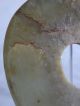 Fine Ancient Chinese Neolithic Period Archaic Celadon Green Yellow Jade Bi Disc Neolithic & Paleolithic photo 9