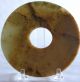 Fine Ancient Chinese Neolithic Period Archaic Celadon Green Yellow Jade Bi Disc Neolithic & Paleolithic photo 3